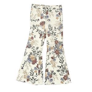 Free People We The Free Youthquake Printed Crop‎ Flare Jeans Size 28 SMALL FLAWS